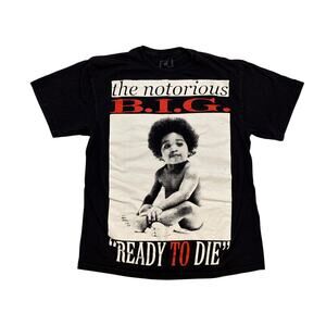 The Notorious B.I.G. ready to Die Brooklyn Mint Large rap t-shirt Biggie Smalls